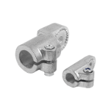 29026 - Conectores para tubo, pieza de articulación, aluminio, con dentado exterior